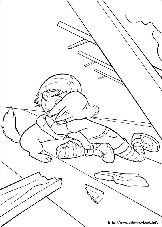 闪电狗填色图片-5