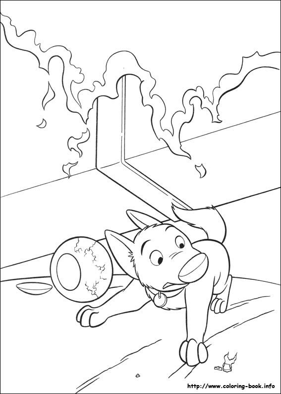 超级闪电狗填色图片-4