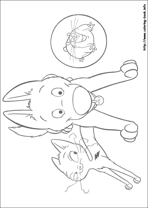 闪电狗填色图片-3