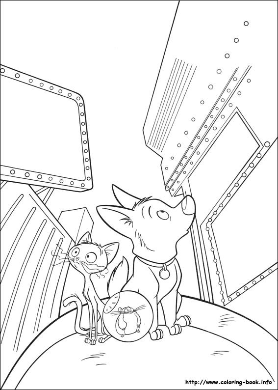 闪电狗填色图片-1