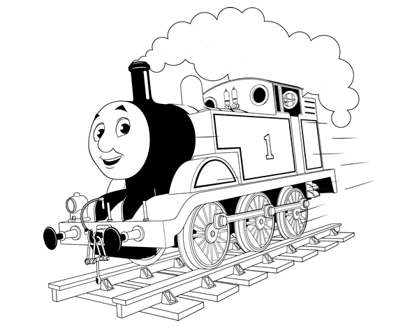 托马斯系列简笔画图片-1
