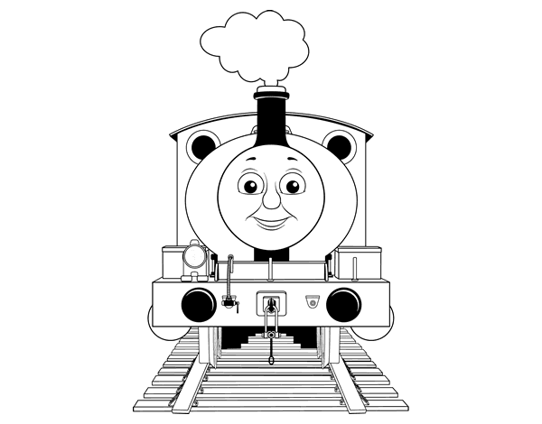 托马斯系列简笔画图片-4