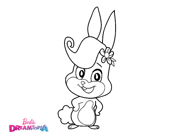 芭比娃娃系列简笔画图片-2