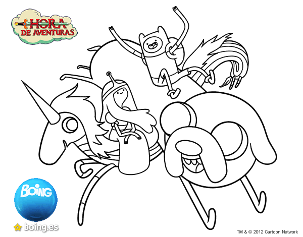 探险时光着色页-1