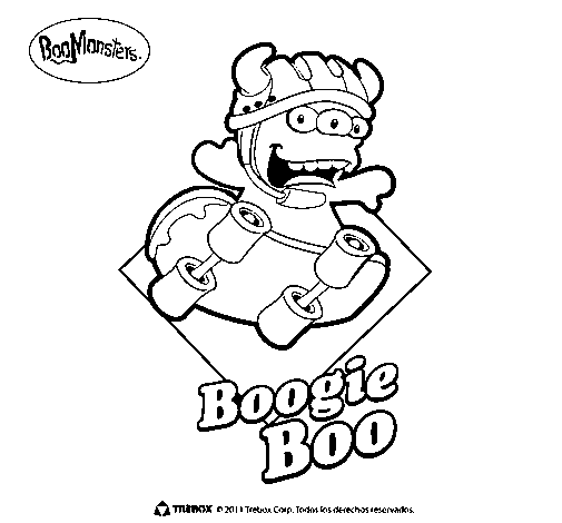 BoogieBoo简笔画图片