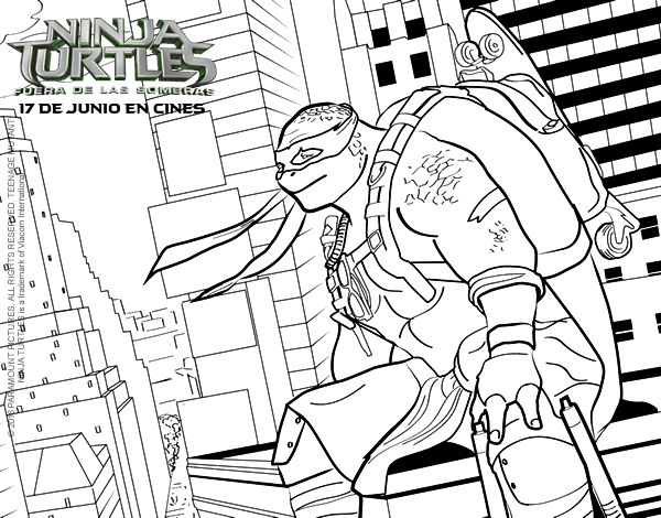 忍者神龟简笔画图片-2