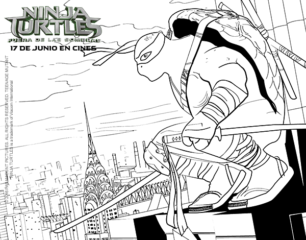 忍者神龟简笔画图片-3