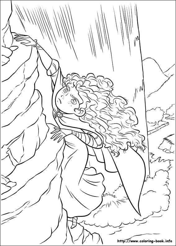 勇敢传说填色图片