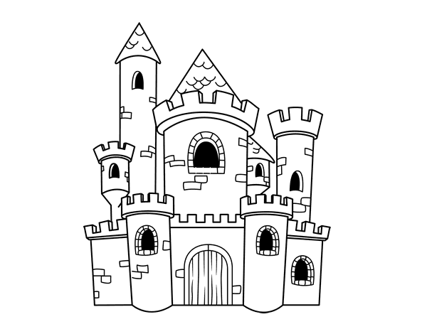 童话城堡简笔画图片