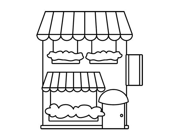 商店简笔画图片