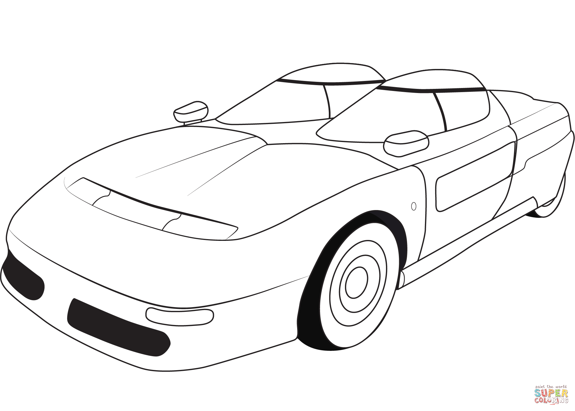 1988年Ltaldesign Aztec跑车简笔画图片