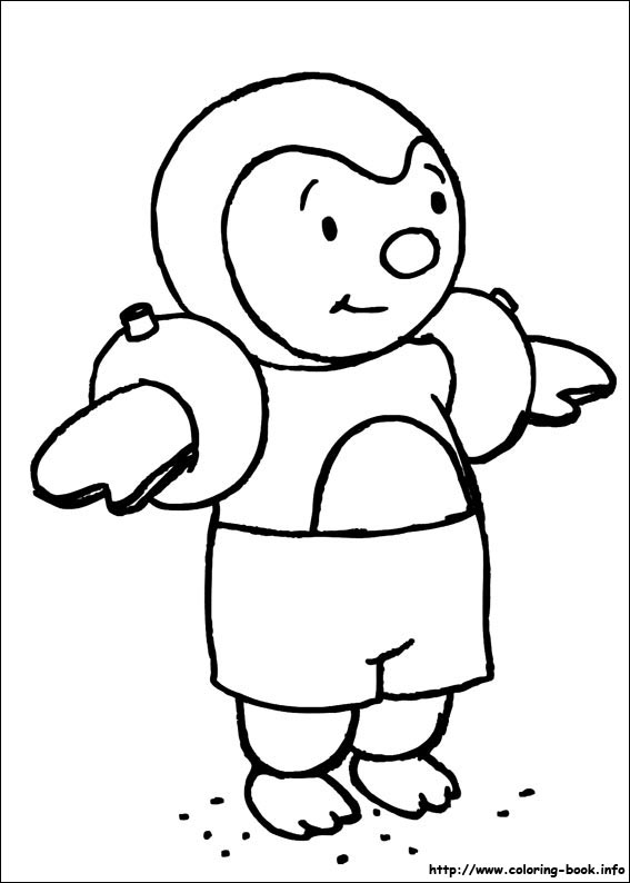 查理的幼儿园日记填色图片-2