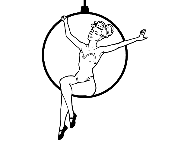 秋千女子简笔画