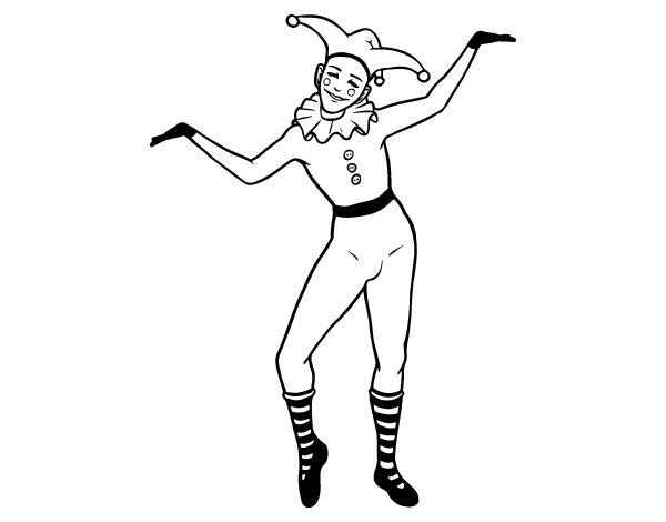 丑角简笔画