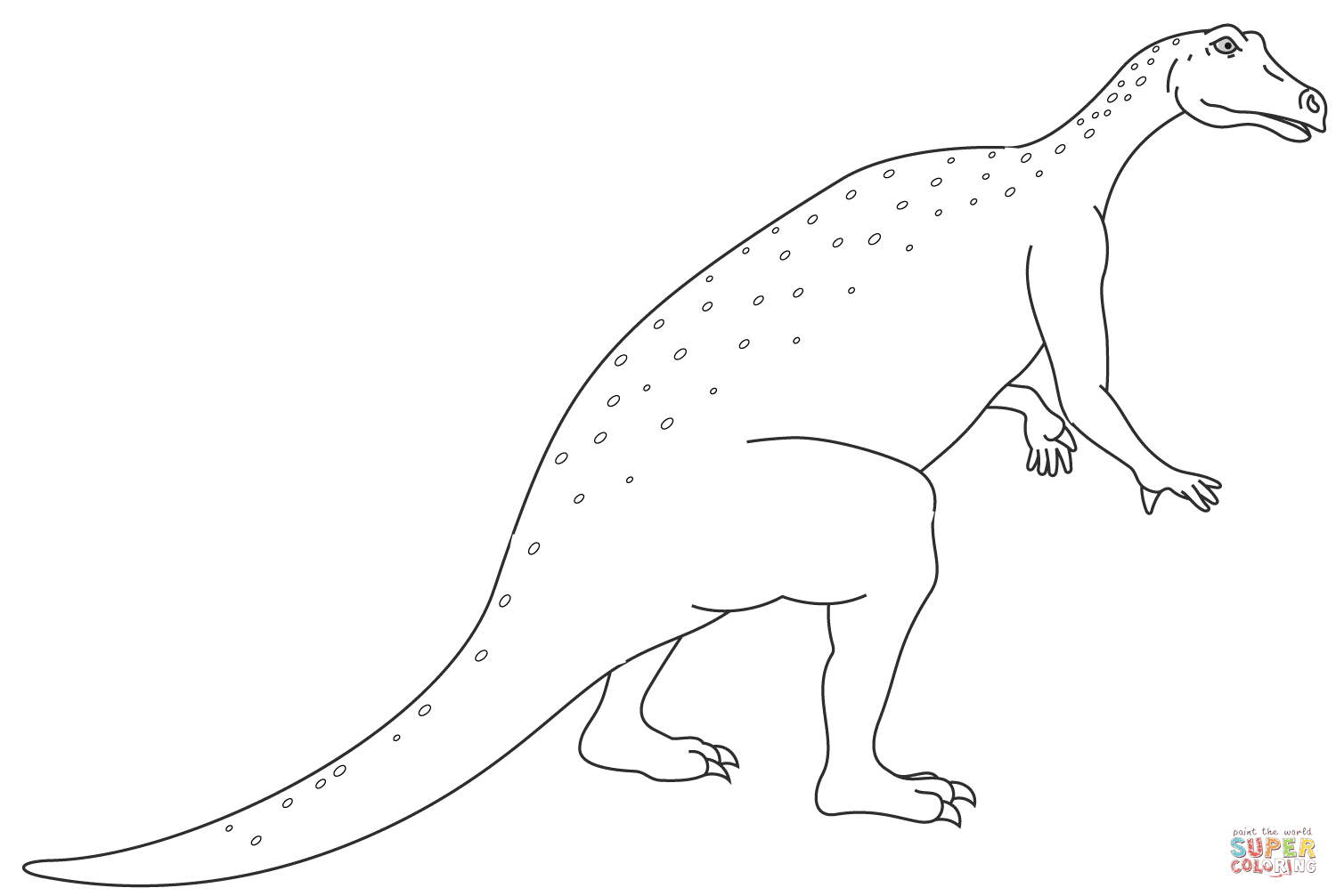 侏罗纪禽龙简笔画图片-3