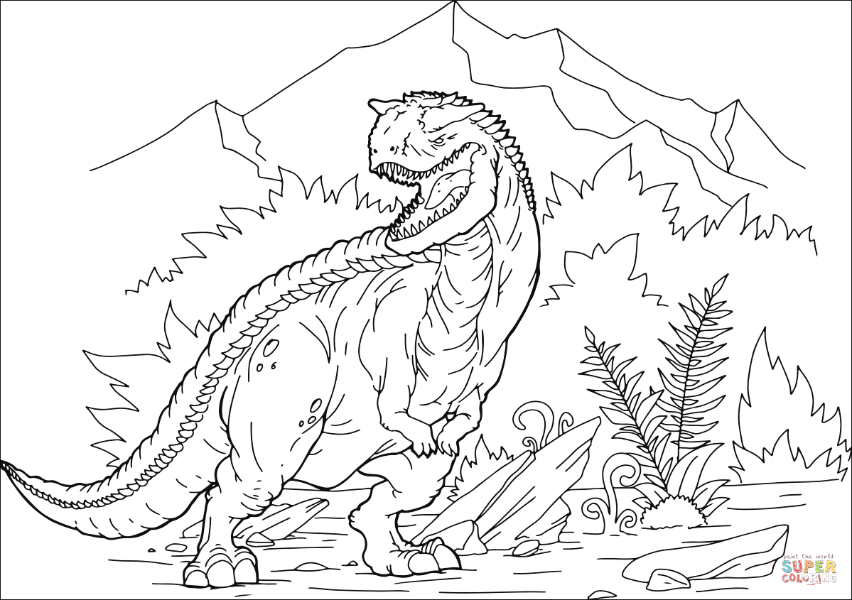 食肉暴龙简笔画-1