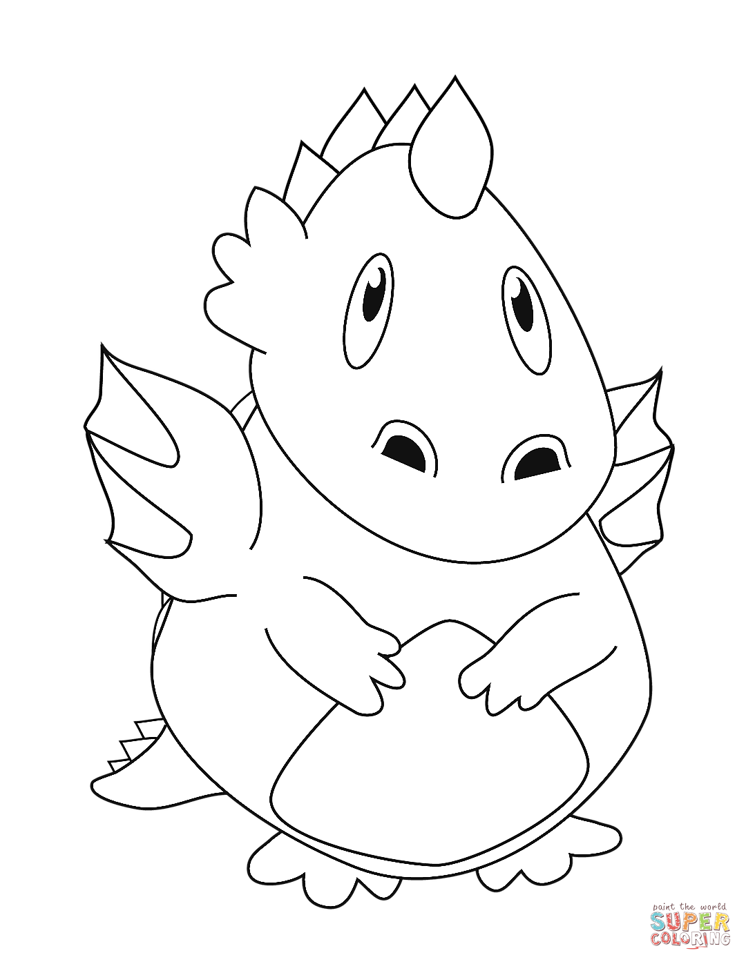 可爱的小龙简笔画图片