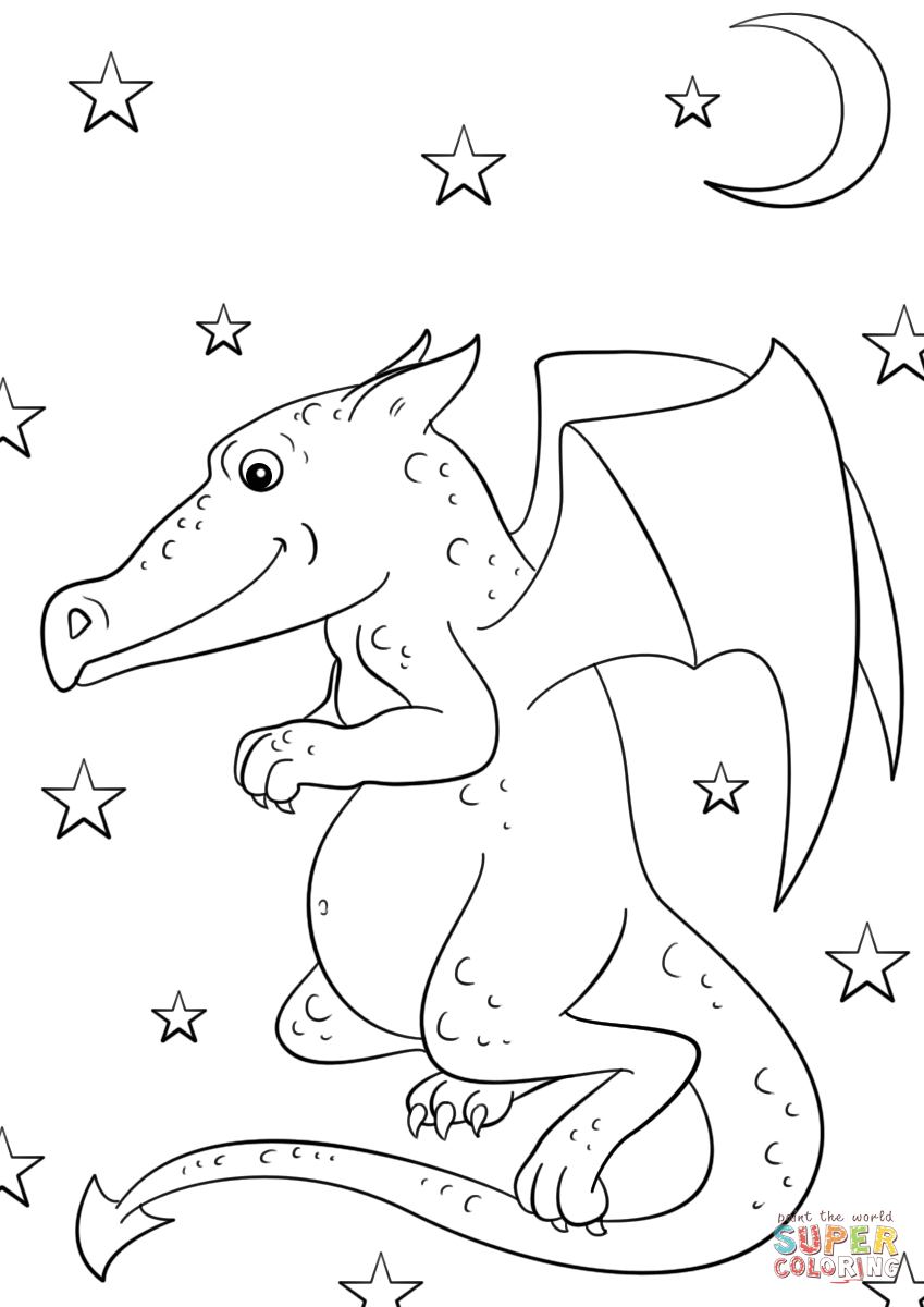 卡通龙简笔画图片