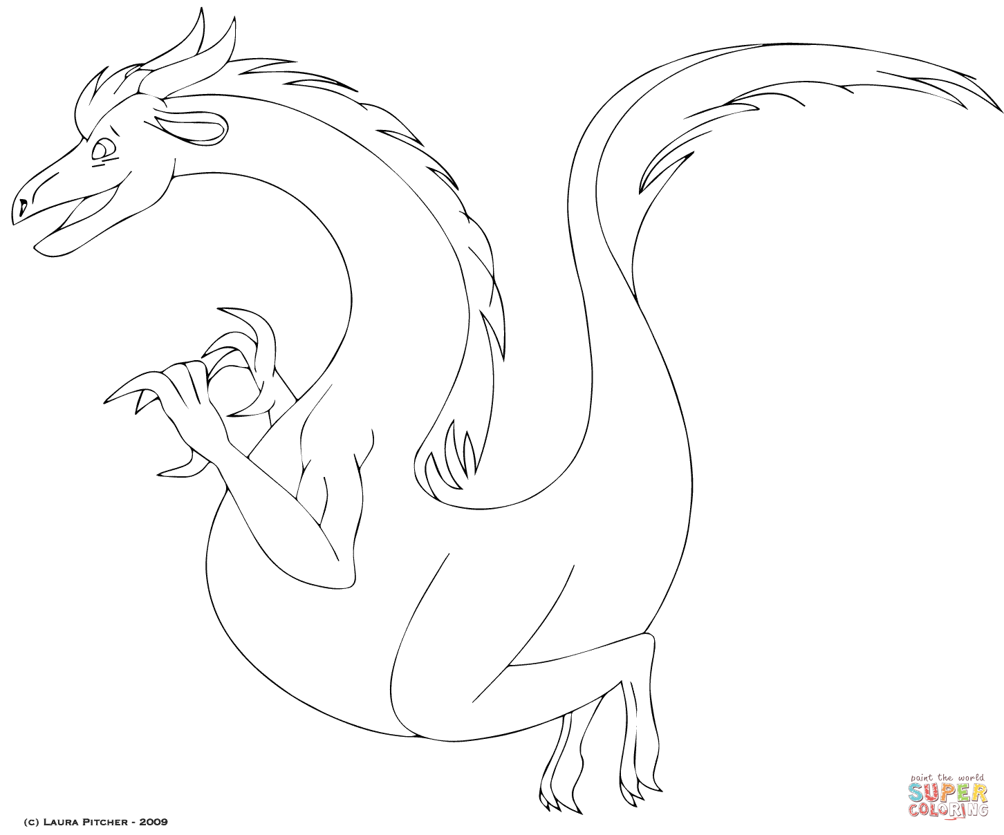 温柔的龙简笔画图片