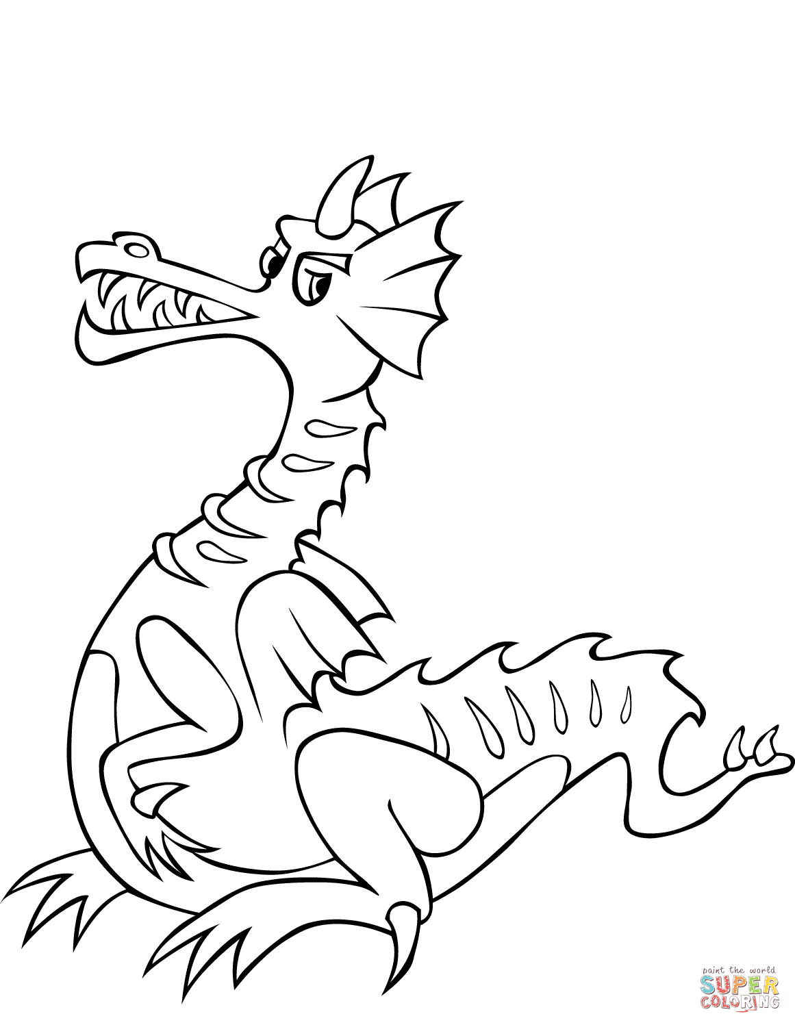 卡通龙简笔画图片