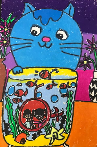 神奇的鱼缸创意画简单好看