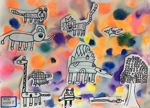 动物世界画简单又漂亮