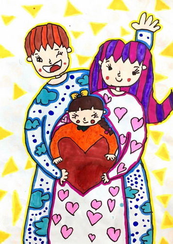 我爱我家儿童画获奖