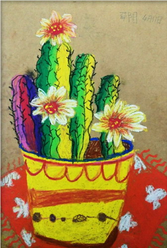 仙人掌画简单好看