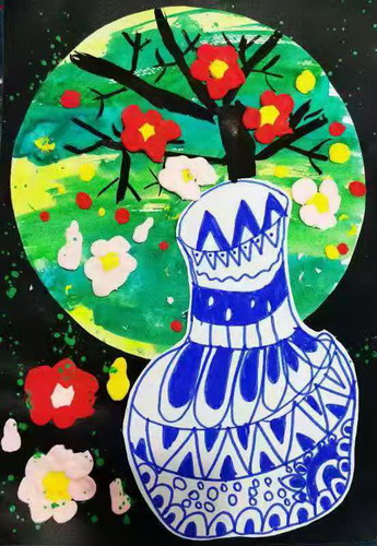 美丽的花瓶绘画获奖作品