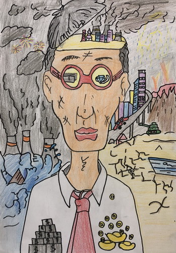 快乐的小人创意画一等奖