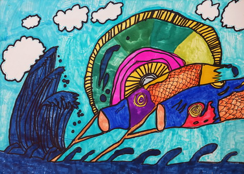 神奇的鱼画画简单