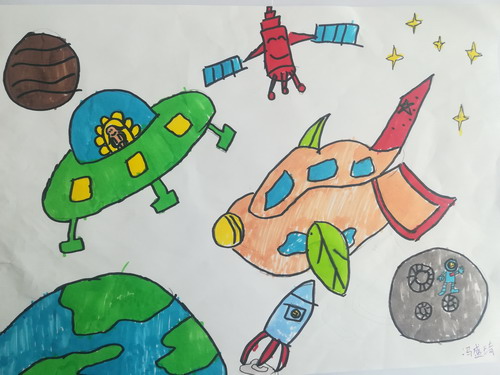 梦幻星空手绘插画