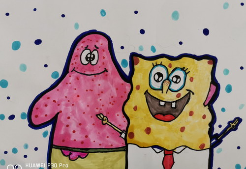 好朋友创意画简单好看