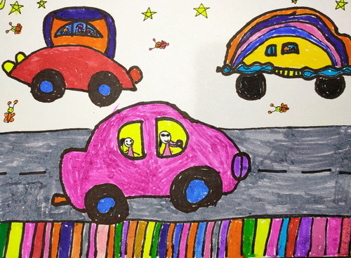 小汽车画画好看