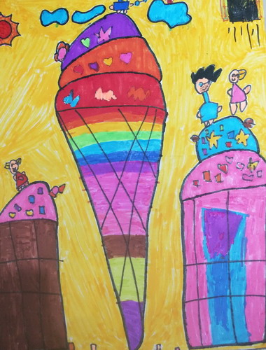 冰淇淋手绘画获奖