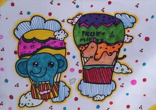 美丽的氢气球绘画获奖