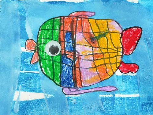 好饿好饿的鱼手绘画