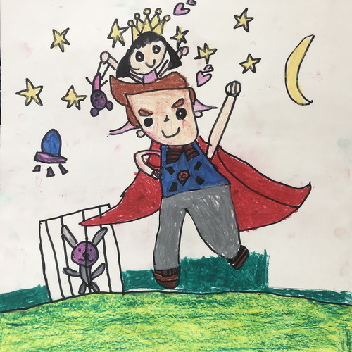 我和爸爸的故事手绘画获奖