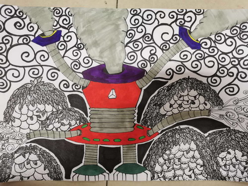 雾霾转化器画画好看