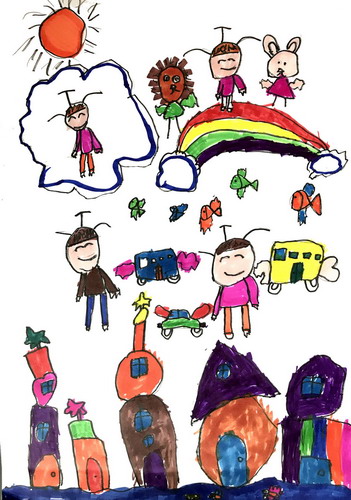 奇幻空间创意画一等奖