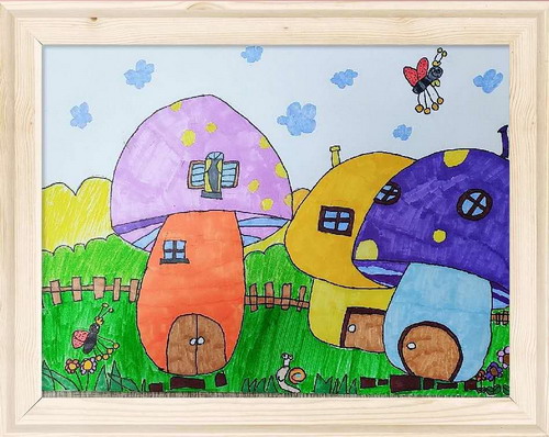 石榴熟了儿童插画