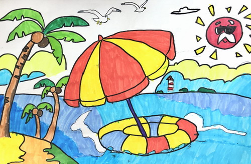 大海儿童画创意