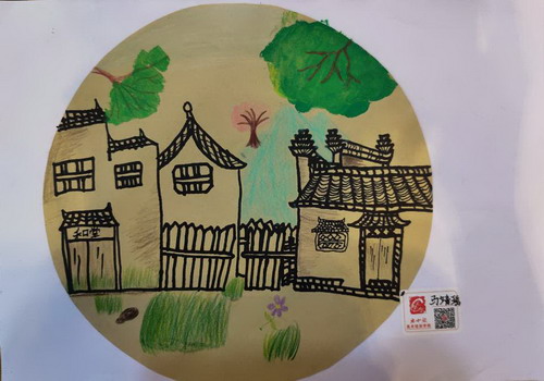 农家小院 儿童画获奖