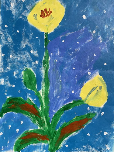 郁金香手绘画简单好看