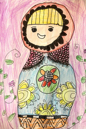 套娃绘画一等奖