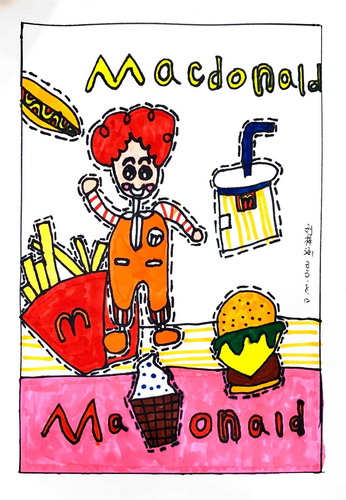麦当劳叔叔绘画漂亮