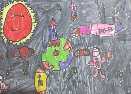 美丽的外太空儿童画获奖