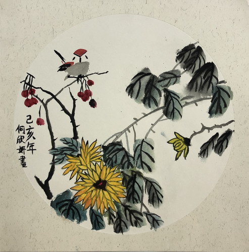 彩色的小鱼画画图片