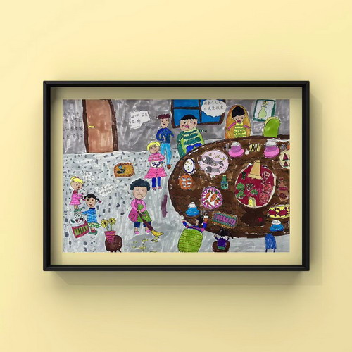 光盘行动儿童插画