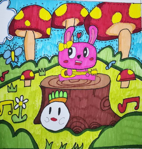 蘑菇屋绘画获奖作品